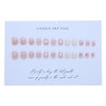 thumbnail image 5 of Parche de uñas de estilo armadura para verano, diseño de Little Red Book, celebridad de Internet con diseño de uñas, parche de uñas desechable blanco, 5 of 5