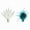 Style:blue and white mixed, variant on Peacock Figurines Exquisite Christmas Tree Decoration with Artificial Feather Birds Elegant Ornament for Wedding Party