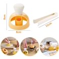 thumbnail image 3 of 2PCS Molde para donuts con pinzas para mojar ø 8 cm Blanco/Amarillo, 3 of 5