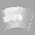 thumbnail image 1 of Sobres de plástico FloreceBien, sobres de polietileno, carpetas transparentes para documentos, tamaño carta A4, sobres para archivos con bolsillo para etiquetas y botón a presión para la organización, 1 of 5