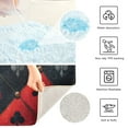 thumbnail image 4 of Toilet Rug Rectangle Bathroom Rugs Non-Slip Soft Plush Machine Washable Contour Bath Mat Card Royal Symbol Rhombus 24x16, 4 of 9
