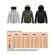 thumbnail image 2 of Oucaili Chaqueta térmica para hombre, abrigo térmico con capucha, prendas de vestir térmicas eléctricas, chaquetas de plumón para exteriores con batería de 10001mAh, 2 of 10