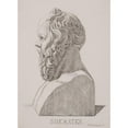 thumbnail image 3 of Jacob Kornerup 14x18 Black Modern Framed Museum Art Print Titled - Bust of Socrates (1853 - 1854), 3 of 5