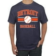 thumbnail image 1 of Wild Bobby City of Detroit Baseball Fantasy Fan Sports Men's T-Shirt, Vintage Heather Navy, Small, 1 of 6