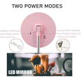 thumbnail image 4 of Led Lighted Makeup Mirror With 3 Color Lighting Dimmable Touch Screen Ewelry Storage Desktop Lighting Mirror Bedroom Mirror 360 Adjustment (white), 4 of 5