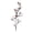 White, variant on Simulated Plum Blossom Branch Decorative Ornament,Artificial Blossom Branches 30Cm Winter Flowers for Home Decor Table Centerpieces & Vase Arrangements (Multiple Colors)