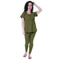 thumbnail image 1 of Moomaya Ensemble de Nuit pour Femmes Pyjama en Coton Tenue de Sommeil 2 Pcs Chemises de Nuit, 1 of 7
