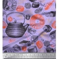 thumbnail image 1 of Soimoi Rayon Fabric Grains,Kettle & Prawns Food Print Sewing Fabric Yard 56 Inch Wide, 1 of 1