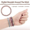 thumbnail image 6 of Dicasser 12 Pieces Cotton Hair Ties Braided Hair Bands Elastic Hair Ties Ropes Braided Ponytail Holders Hair Accessories for Women Girls Thick Heavy and Curly Hair (Mixed Colors), 6 of 7