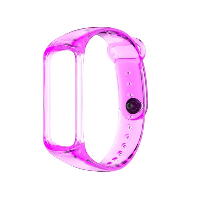 Correa De Reloj De Repuesto Compatible Con Samsung Galaxy Fit2 Soft Clear Tpu Color Wristband seitruly EL016943-02
