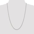 thumbnail image 3 of Sterling Silver 2.5mm 8 Side Sparkle-Cut Cable Chain Necklace - 7.3 Grams - 24 Inch, 3 of 4