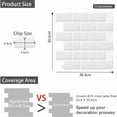 thumbnail image 4 of 10 Pcs White 3D Wall Tile Sticker Kitchen Bathroom (30.5x 30.5cm), 4 of 5