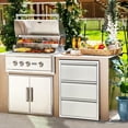 thumbnail image 3 of Yiwa Weather-Resistant 304 Stainless Steel BBQ Drawer with Paper Towel Rack for Garden Outdoor Kitchens, 3 of 7