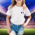 thumbnail image 2 of TZEWGL T-Shirts For Kid Sport Prints Short Sleeve Round Neck Basic Blouse For Newborns size 3-4T, 2 of 5