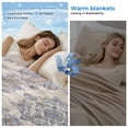 thumbnail image 2 of Vintage Brown Blue Cooling Blanket,Lightweight Breathable Summer Throw Blanket with Double Sided Cold Effect,Boho Ethnic Mexican Floral Southwestern Picnic Blankets Bed Sheet for Hot Sleepers 60"x80", 2 of 8
