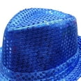 thumbnail image 6 of Sunsanly Shining Sequin Fedora Hat, Adult/Kid Retro Disco Funky Glitter Costume Unisex Party Props Favor Novelty Accessory, 6 of 7