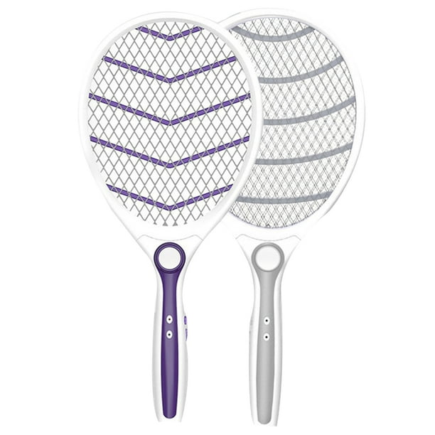 Electric Fly Swatter Rechargeable Bug Zapper Tennis Racket Kills