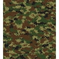 thumbnail image 3 of Camo Duvet Cover Set, Grunge Graphic Camouflage Summer Theme Armed Forces Uniform Inspired Dark, Decorative 3 Piece Bedding Set with 2 Pillow Shams, Queen Size, Green Pale Green Brown, by Ambesonne, 3 of 3