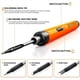 thumbnail image 3 of Soldador Portátil Recargable por USB, Herramienta de Soldadura Eléctrica de Reparación Ajustable con Temperatura de 3 Velocidades, Color Naranja, 3 of 5