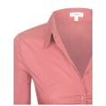 thumbnail image 5 of KOGMO Womens Classic Solid Long Sleeve Button Down Blouse Dress Shirt, 5 of 6