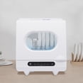 thumbnail image 2 of Portable Countertop Dishwasher, 1200W Mini Dishwasher with 5 Washing Programs Basket, 360° Dual Spray White, 2 of 13