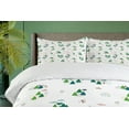 thumbnail image 4 of Ambesonne Forest Duvet Cover Set, Doodle Style Woodland Items, 2-Calking, Petrol Blue Green, 4 of 7