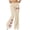 Beige-1, variant on Womens Flare Leggings High Waisted Butt Lifting Yoga Pants Elastic Slim Fit Bell Bottom For Gym Workout Running