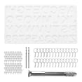 thumbnail image 1 of Llavero del alfabeto, fundición de resina epoxi con 100 puntas de tornillo, troquel de resina de silicona del alfabeto para manualidades de resina pro, 1 of 7