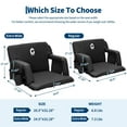 thumbnail image 2 of Stadium Seat with Back Support & Padded Cushion - Extra Wide Bleacher Chair with 6 Adjustable Angles, Anti-Slip Mat, Cup Holders & Large Pockets, 2 of 7