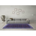 thumbnail image 3 of Ahgly Company Machine Washable Indoor Rectangle Oriental Blue Traditional Area Rugs, 2' x 3', 3 of 4
