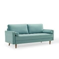 thumbnail image 1 of Modway Valour Performance Velvet Upholstered Tufted Sofa, Mint, 1 of 2