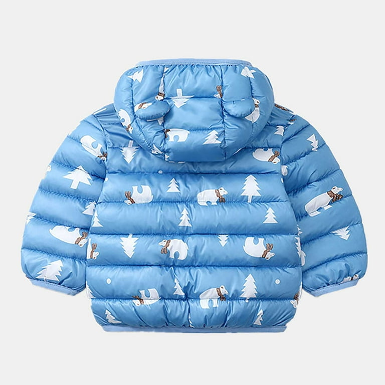 Baby blue bubble coat best sale