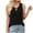 Black, variant on Timegard Tank Top for Women Keyhole Neck Ribbed Sleeveless Comfy Solid Color Casual Tee Shirts