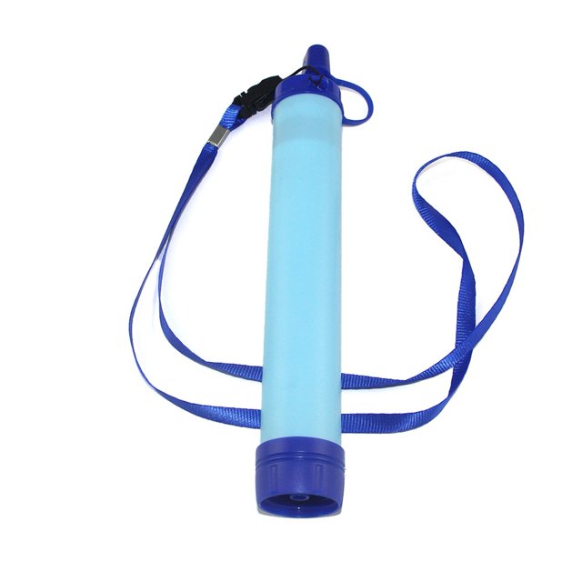 Filtre à Eau Portable avec Paille pour Camping, Randonnée, Préparation d'Urgence