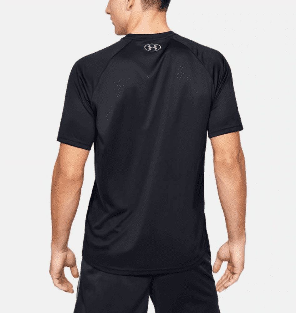 Under Armour HeatGea Logo UA Velocity Short Sleeve T-Shirt Black Men's Size - image 2 of 3