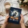 thumbnail image 3 of Happy Halloween Siberian Husky Witch Pumpkins Bats Spiral Bound Journal Husky Dog Lover Gifts 5x7in Spiral Notebook - 13012, 3 of 5