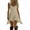 A Beige, variant on Dresses for Women Summer Casual Boho Dress Floral Print Ruffle Sleeve Midi Beach Dresses Beige L