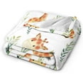 thumbnail image 3 of Giraffe Blanket Super Soft Warm Fun Bed Bedding Throw Blankets for Couch Bedroom Sofa Office Car, All Season Cozy Flannel Plush Blanket Gifts for Girls Boys Kids Adults, 60"X50", 3 of 6