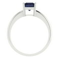 thumbnail image 4 of 1.75 ct Radiant Cut Simulated Blue Sapphire Solitaire Engagement Ring for Women in 18K White Gold, 4 of 5