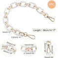 thumbnail image 2 of 14.1 Inch Acrylic Short Bag Handle DIY Acrylic Purse Handbag Chain Resin Bag Chain Replacement Clutches Handles Bag Decoration Chain Accessories DIY, 2 of 5