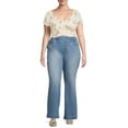 thumbnail image 2 of Terra & Sky Women's Pus Size Pull On Bootcut Jeans, 2 of 5
