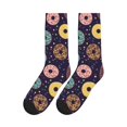 thumbnail image 5 of Crew Socks for Women Men Athletic - Donut Print No.9065 Soft Comfort Breathable Mid-Calf Sole Running Socks Womens Men, 5 of 7