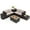 Mix Brown & Beige, variant on Costway 6PCS Patio Rattan Furniture Set 32'' Fire Pit Table Tank Holder Red