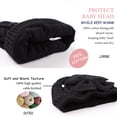 thumbnail image 4 of Baby Girl Winter Hat Cute Bow Infant Beanie Warm Knitted Hats for Toddler Kids Girls 0-6 Years (Black,M), 4 of 6