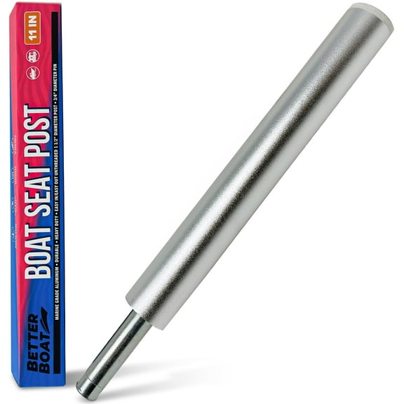 Boat Seat Post for Boat Seat Pedestals and Bases 11 or 13.5 Boat Seat Pole Boat Seat Pedestal Extension Marine Grade Aluminum Fishing Boat Pedestal Post Bass Boat Pedestal Seat Swivel Riser Parts 11"