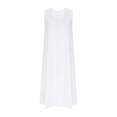 thumbnail image 4 of Puliio Tank Dresses for Women Summer V Neck Loose Maxi Casual Beach Vacation Dress with Pockets, 4 of 5
