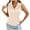 Beige, variant on XuJwPNcy Womens Silk Satin Sleeveless Button down Shirts Collared V Neck Tank Tops Business Casual Blouses for Work Office Summer Tees