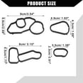 thumbnail image 7 of Unique Bargains 1 Set No.11427625484/11427625485 Oil Cooler Gasket for BMW 328d 2014-2018 Oil Filter Adapter Gasket, 7 of 7