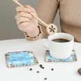 thumbnail image 6 of Bingfone Vintage Sea And Fish Leather Drinks Coasters With Set Of 6,Suitable For Home Kitchen,Coffee Cup Coasters Home Gift, 6 of 9