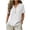 White, variant on Summer Womens Tops 2025 Cotton and Linen Plus Size Casual Tops V-Neck Bandage Short Sleeve T-Shirts And Linen Blouse